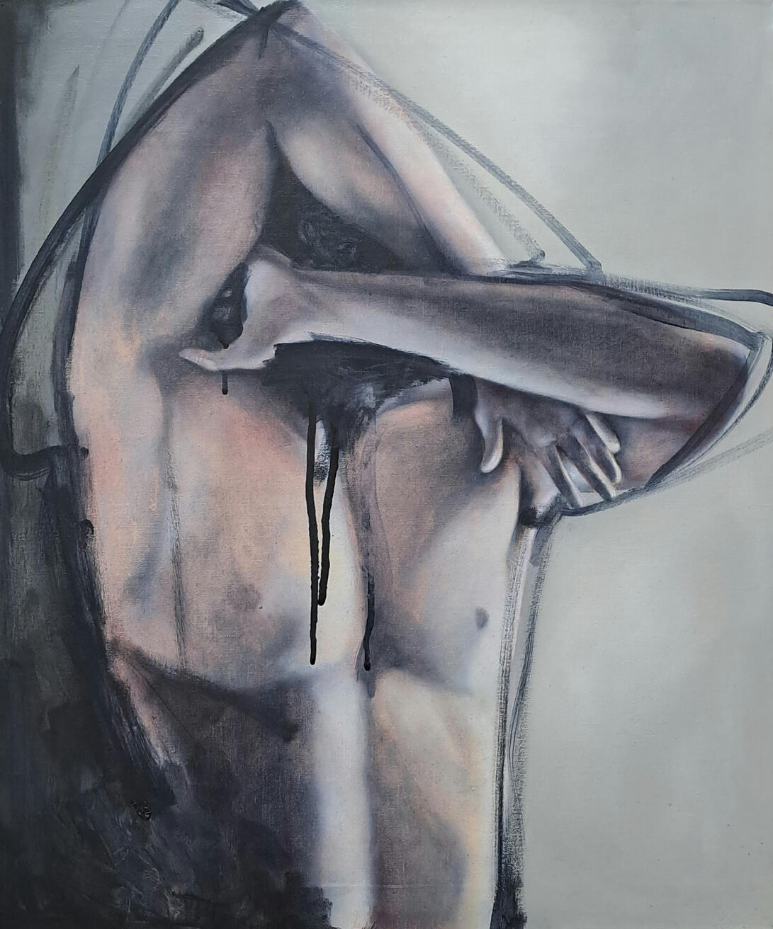 Body #5 (Oil, 60x50cm, canvas on stretcher) $500